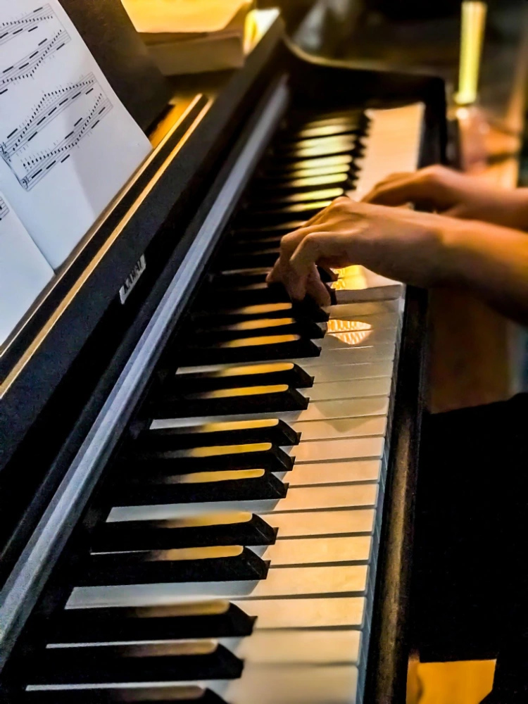 Fredericks Music Academy instructor teaching a student